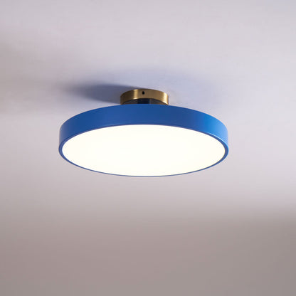Isla Flush Mount Ceiling Lamp | Black and Gold Metal | 30cm or 40cm Diameter