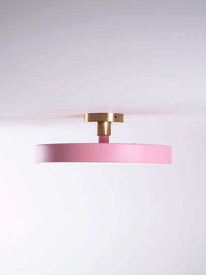 Isla Flush Mount Ceiling Lamp | Black and Gold Metal | 30cm or 40cm Diameter