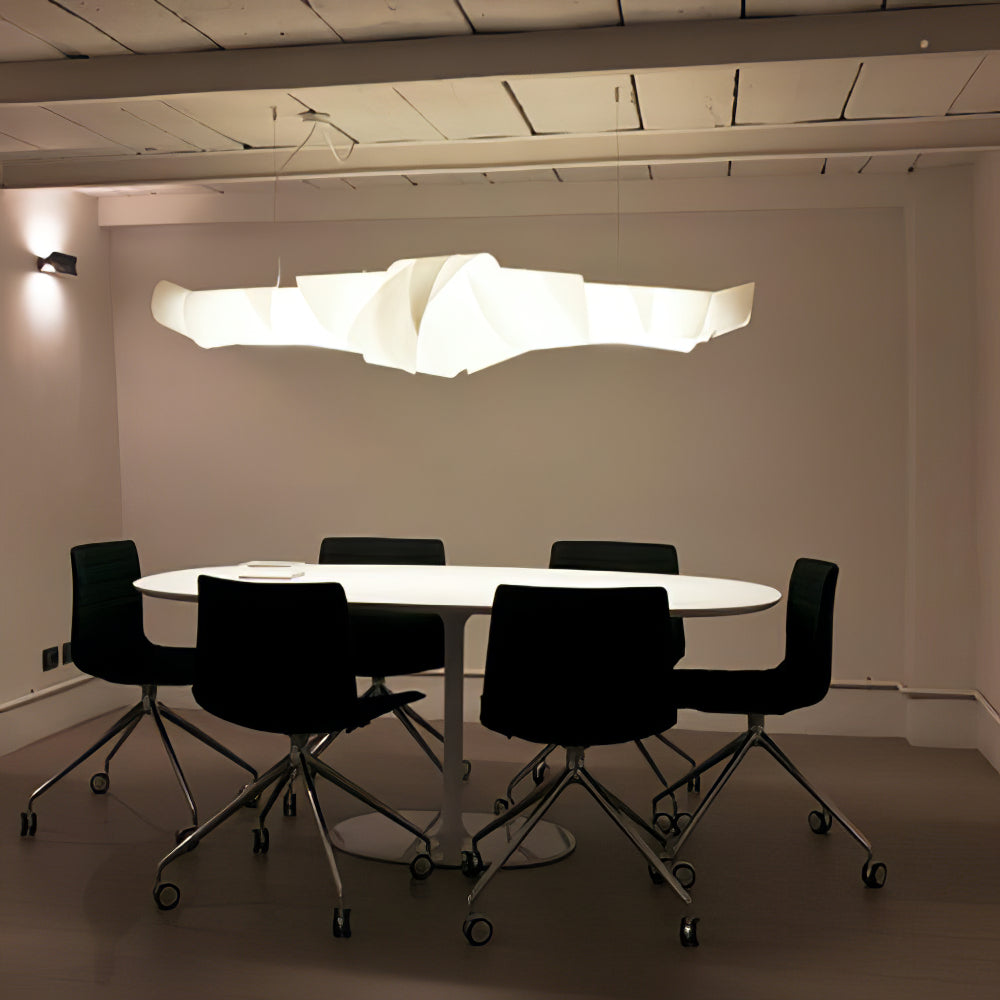 Caterpillar Chandelier | White PVC & Metal | 120cm/150cm Diameter
