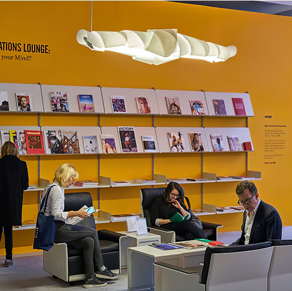 Caterpillar Chandelier | White PVC & Metal | 120cm/150cm Diameter