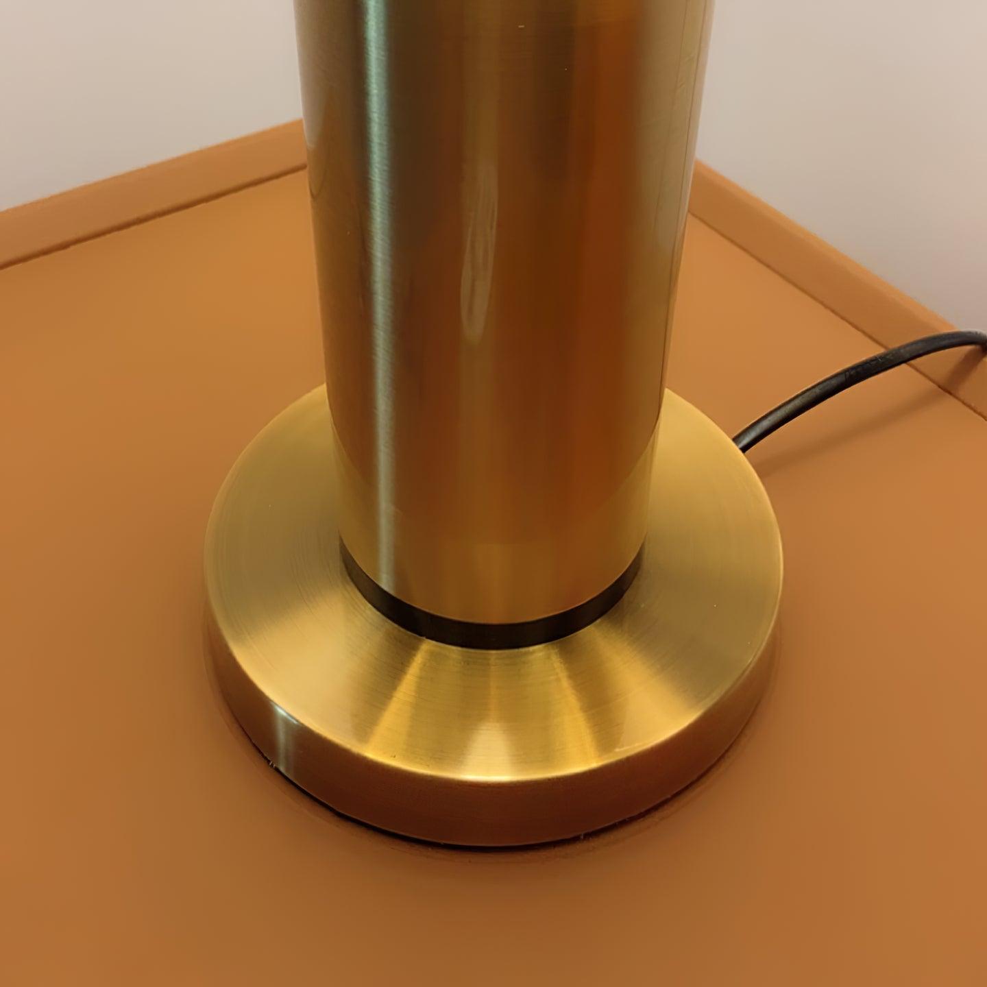 Jaspar Table Lamp | Metal & Fabric | Gold Finish with Black Shade