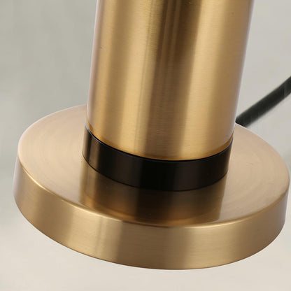 Jaspar Table Lamp | Metal & Fabric | Gold Finish with Black Shade