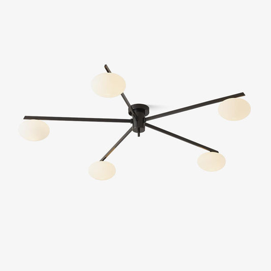Jasper Ceiling Lamp | Brass & Black | 3, 5, or 6 Heads