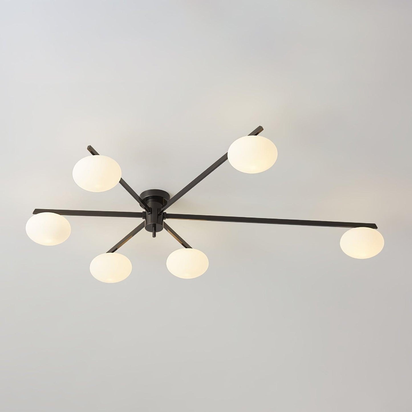 Jasper Ceiling Lamp | Brass & Black | 3, 5, or 6 Heads