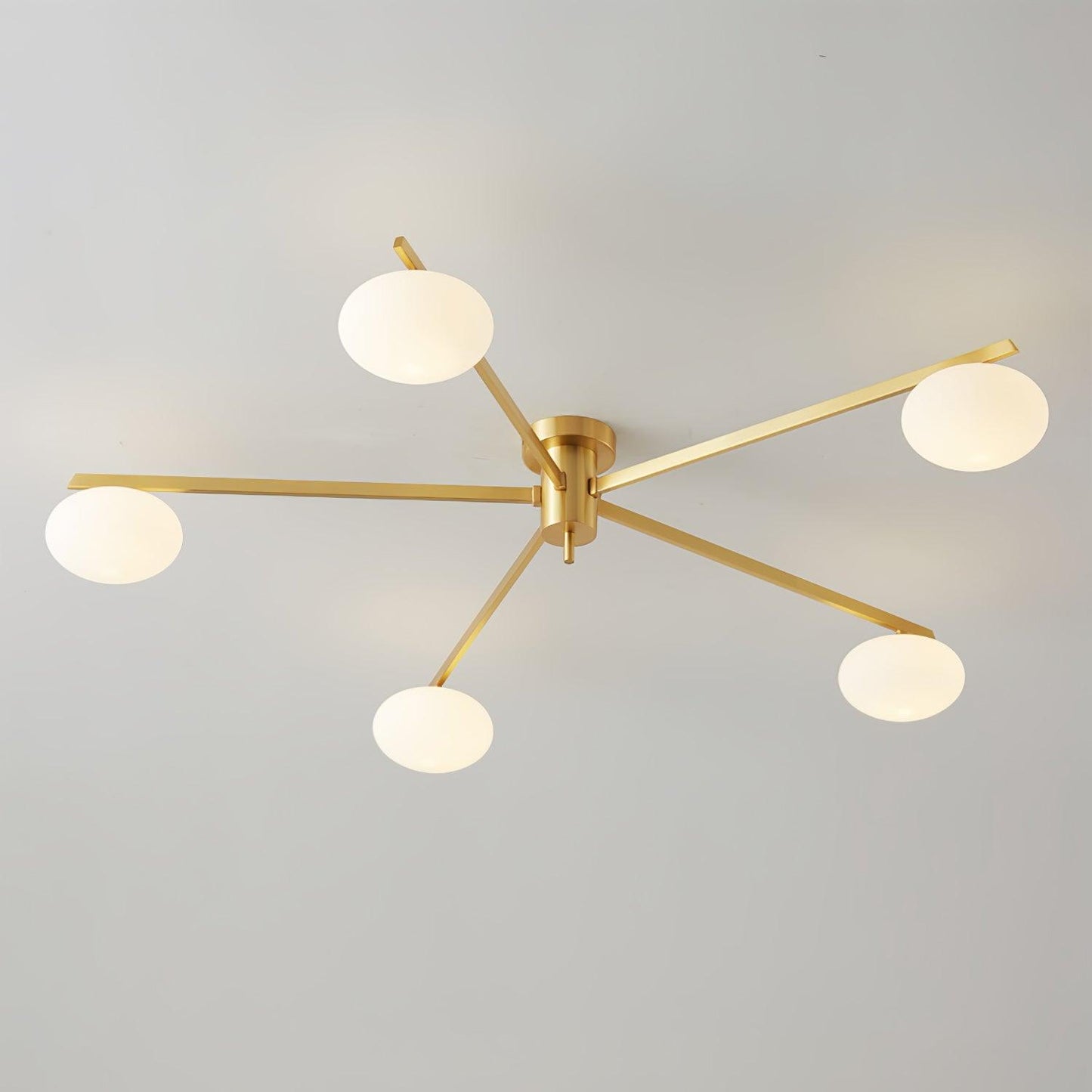 Jasper Ceiling Lamp | Brass & Black | 3, 5, or 6 Heads