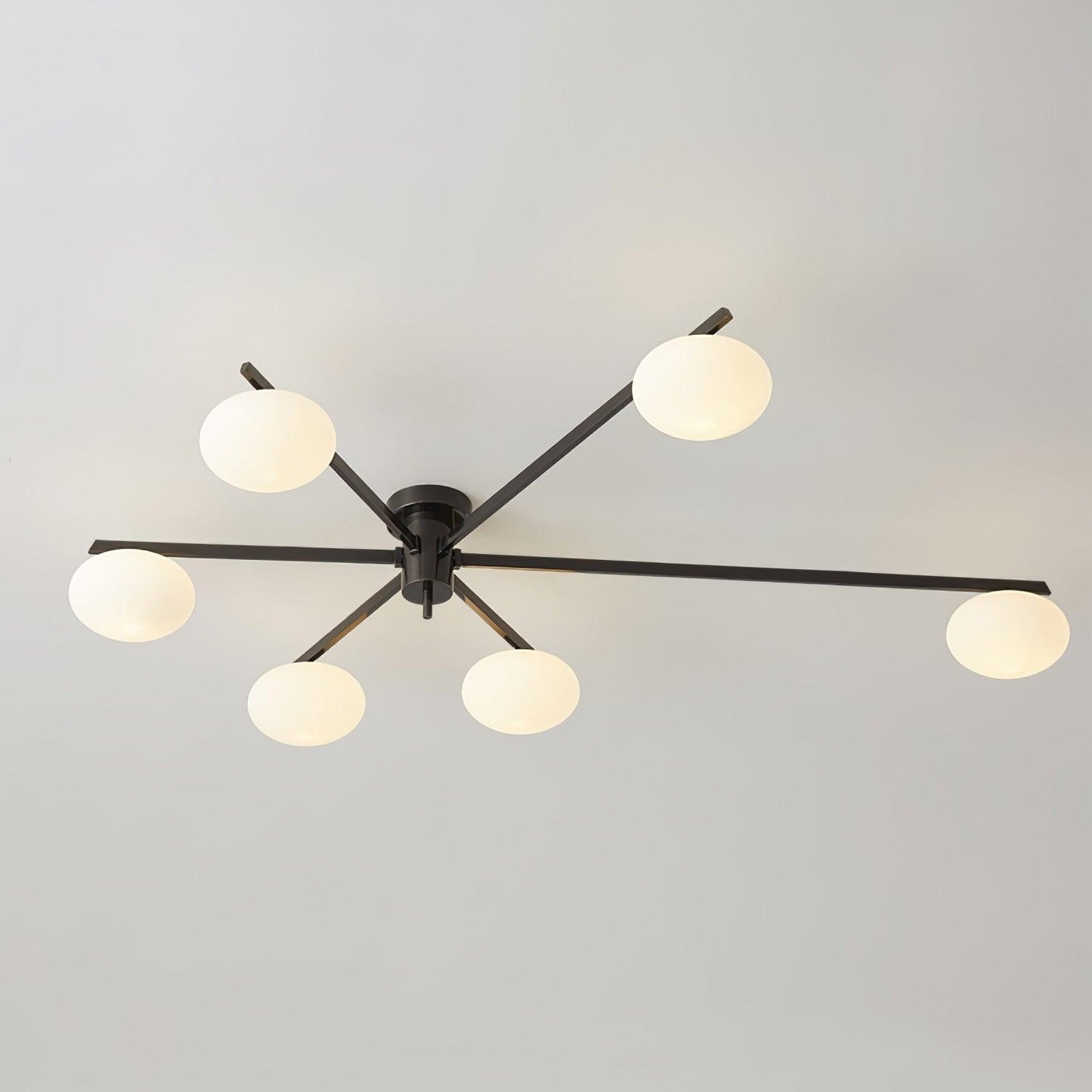 Jasper Ceiling Lamp | Brass & Black | 3, 5, or 6 Heads