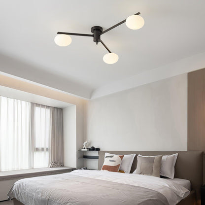 Jasper Ceiling Lamp | Brass & Black | 3, 5, or 6 Heads