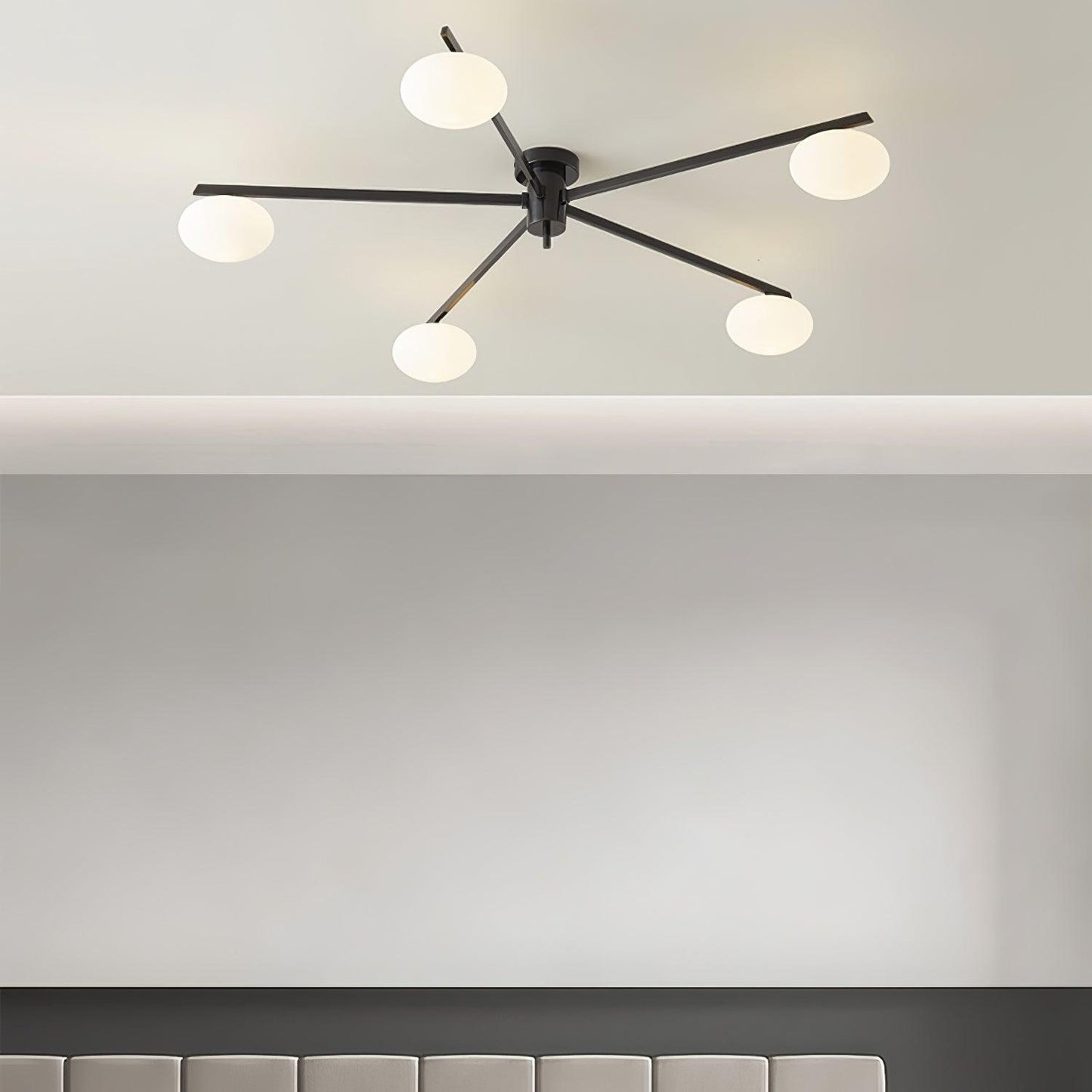 Jasper Ceiling Lamp | Brass & Black | 3, 5, or 6 Heads