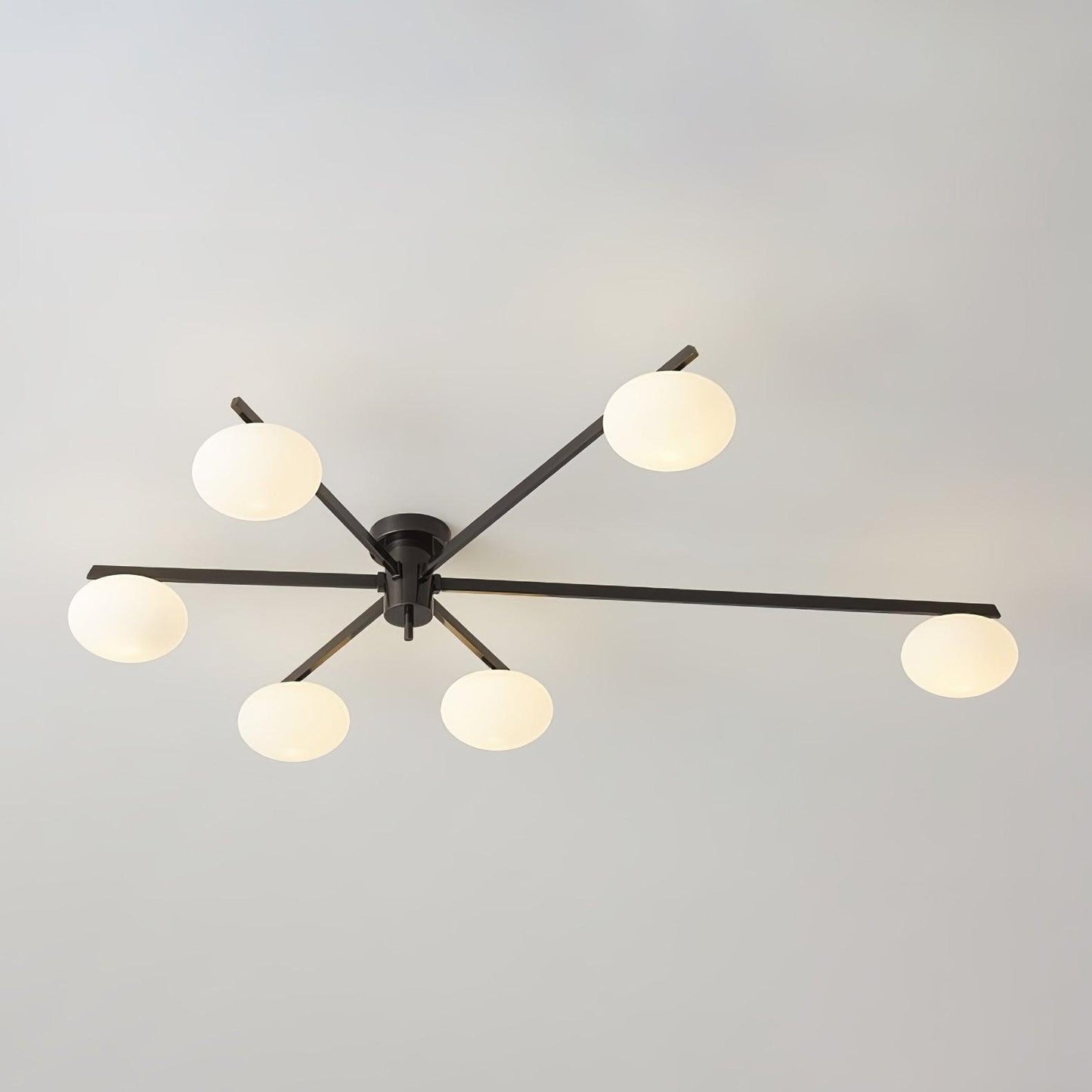 Jasper Ceiling Lamp | Brass & Black | 3, 5, or 6 Heads
