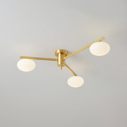 Jasper Ceiling Lamp | Brass & Black | 3, 5, or 6 Heads