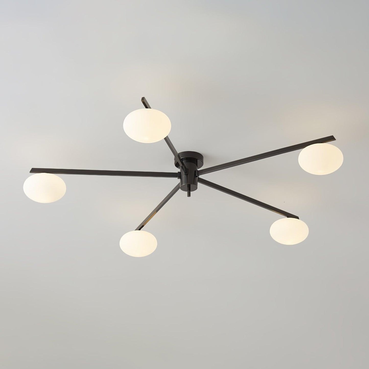 Jasper Ceiling Lamp | Brass & Black | 3, 5, or 6 Heads
