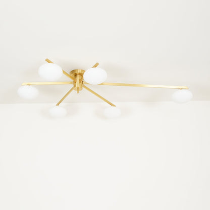 Jasper Ceiling Lamp | Brass & Black | 3, 5, or 6 Heads