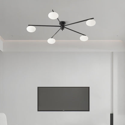 Jasper Ceiling Lamp | Brass & Black | 3, 5, or 6 Heads
