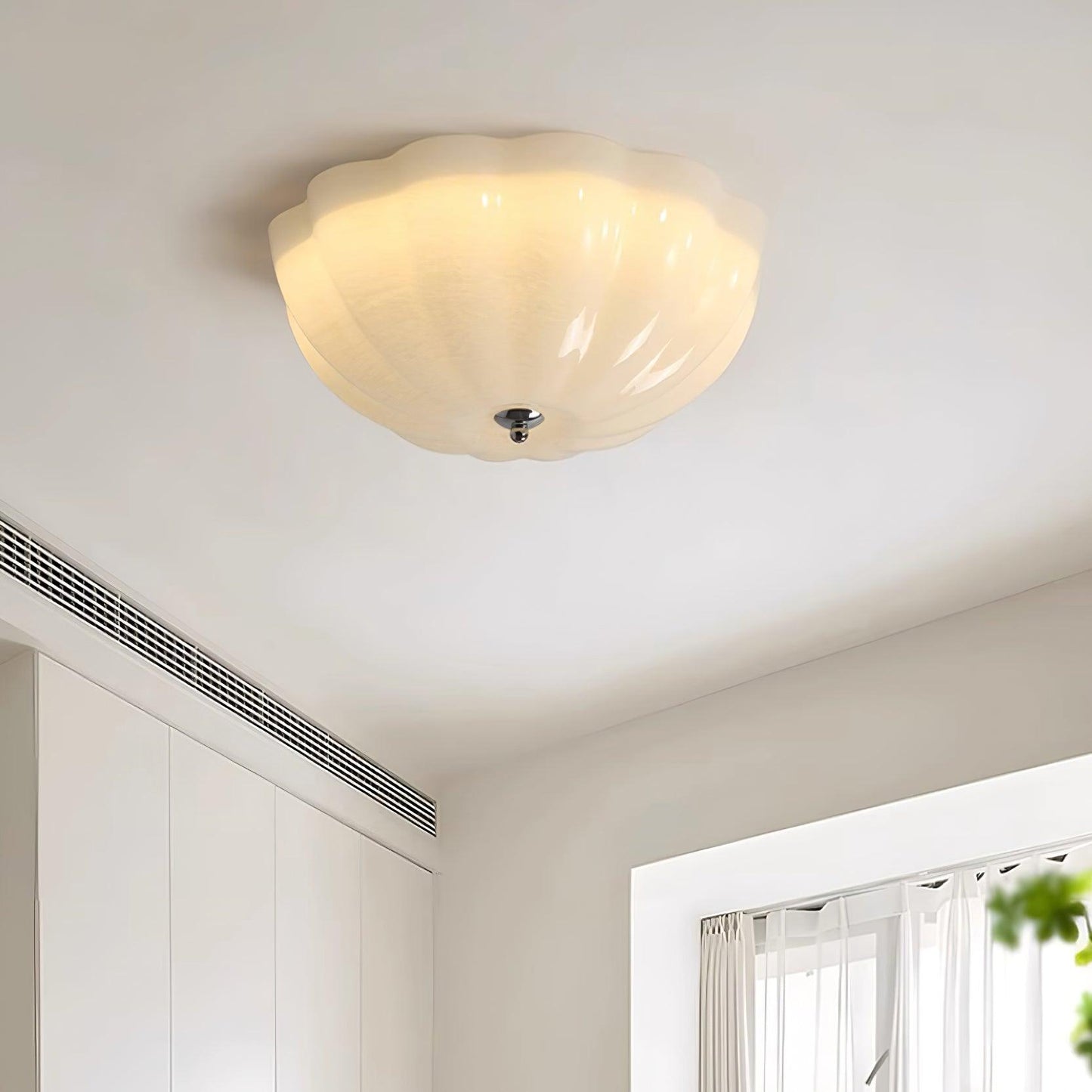 Jelly LED Ceiling Lamp | Metal & Glass | Chrome & White
