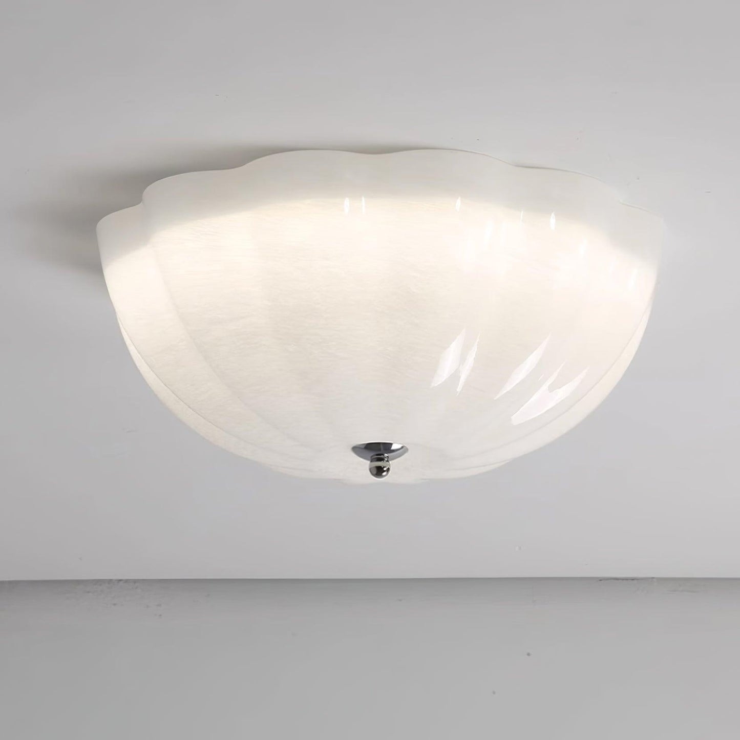 Jelly LED Ceiling Lamp | Metal & Glass | Chrome & White