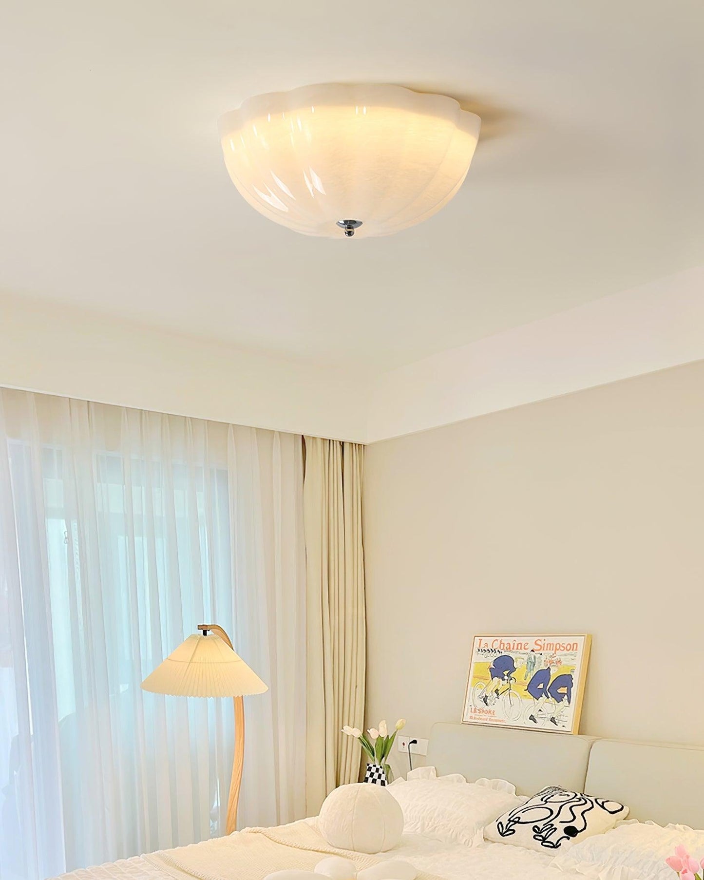 Jelly LED Ceiling Lamp | Metal & Glass | Chrome & White