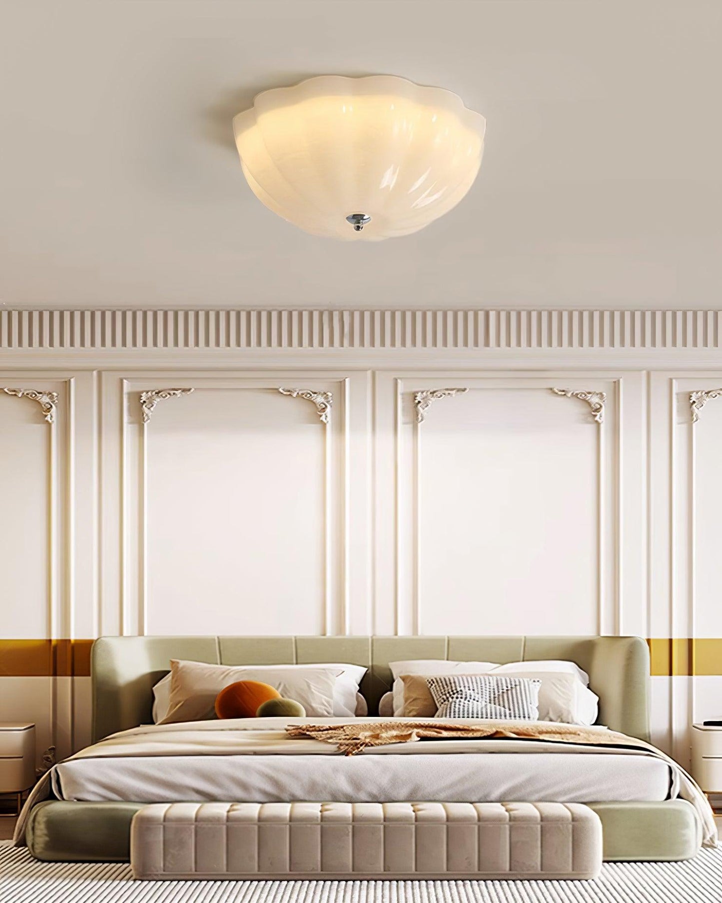 Jelly LED Ceiling Lamp | Metal & Glass | Chrome & White