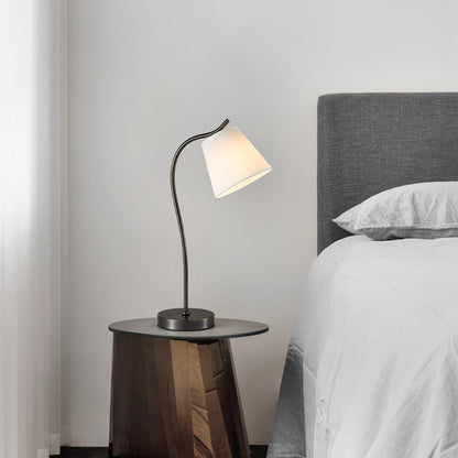 Jody Table Lamp | Brass Base | Black Shade