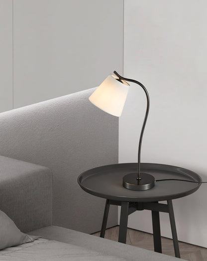 Jody Table Lamp | Brass Base | Black Shade