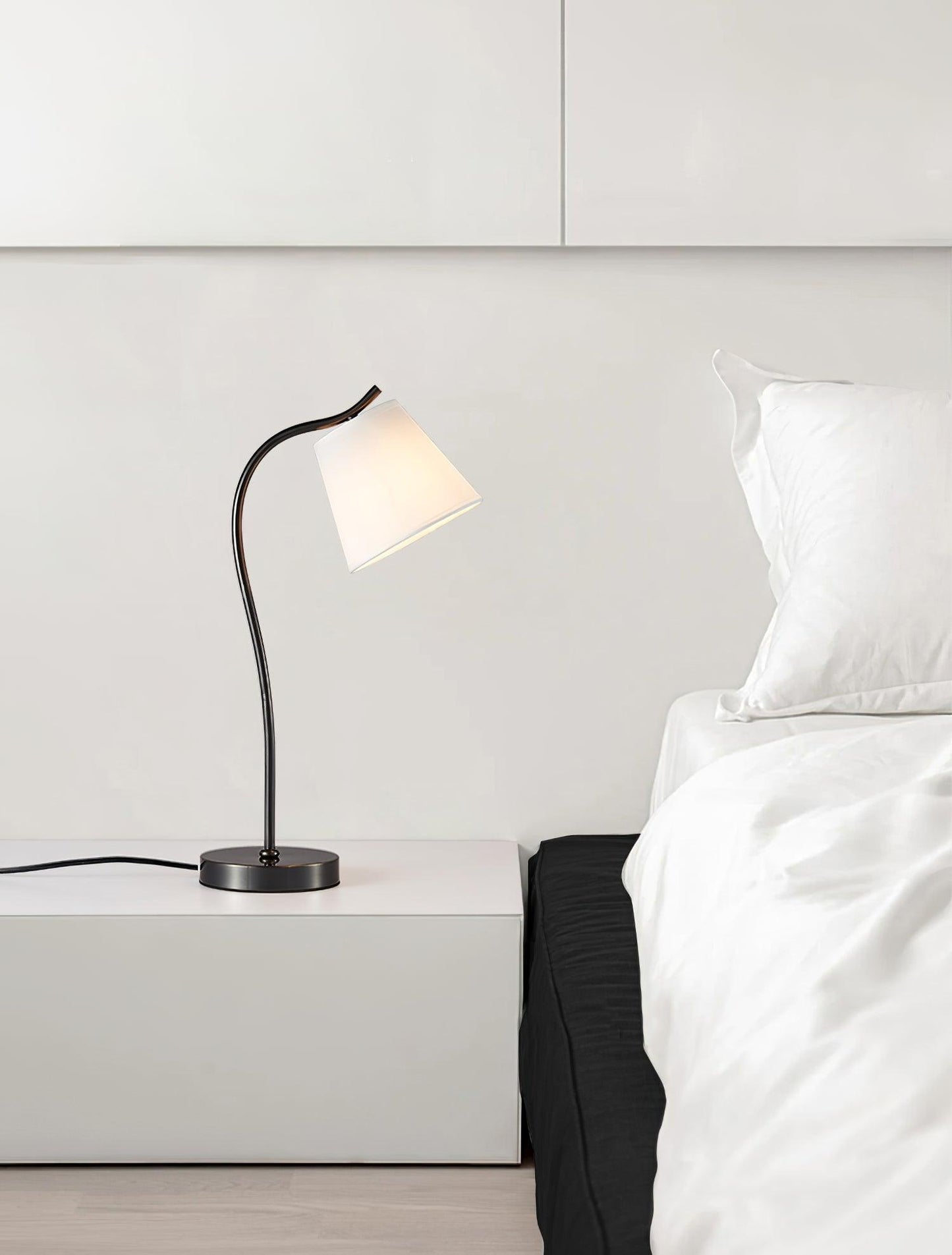 Jody Table Lamp | Brass Base | Black Shade