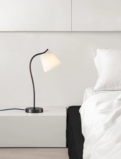 Jody Table Lamp | Brass Base | Black Shade