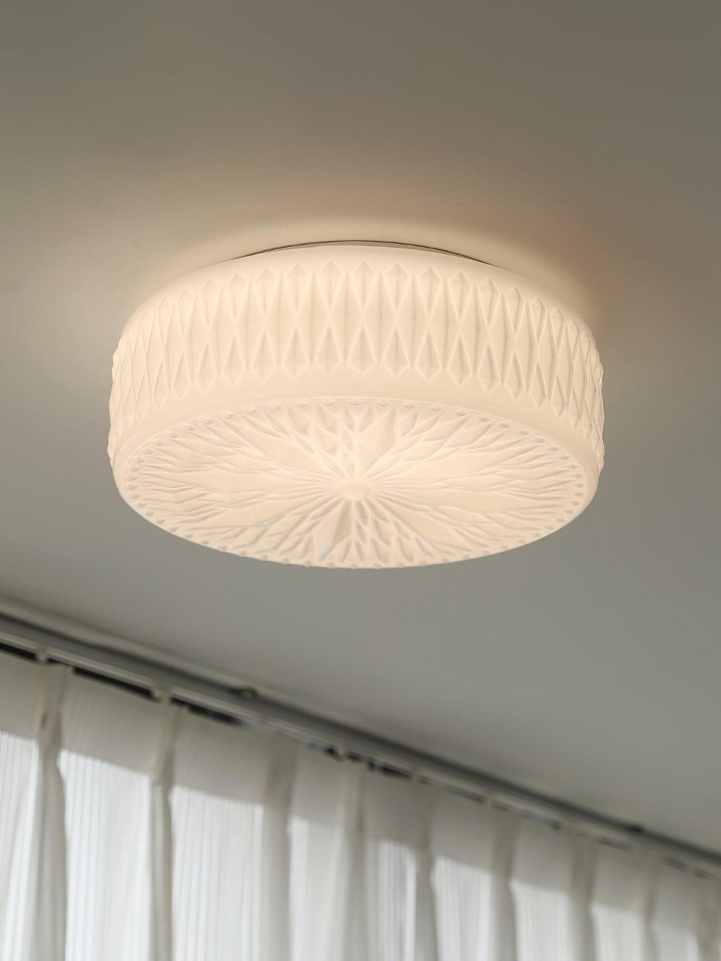 Adler Ceiling Light | Glass & Acrylic | Chrome Finish