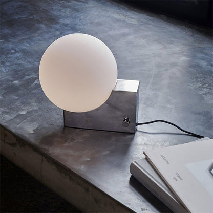 Fusion Table Lamp | Opaline Glass | Black, Chrome, Pink