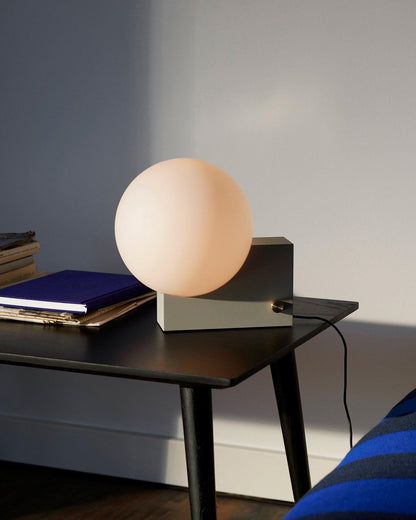 Fusion Table Lamp | Opaline Glass | Black, Chrome, Pink