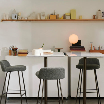 Fusion Table Lamp | Opaline Glass | Black, Chrome, Pink
