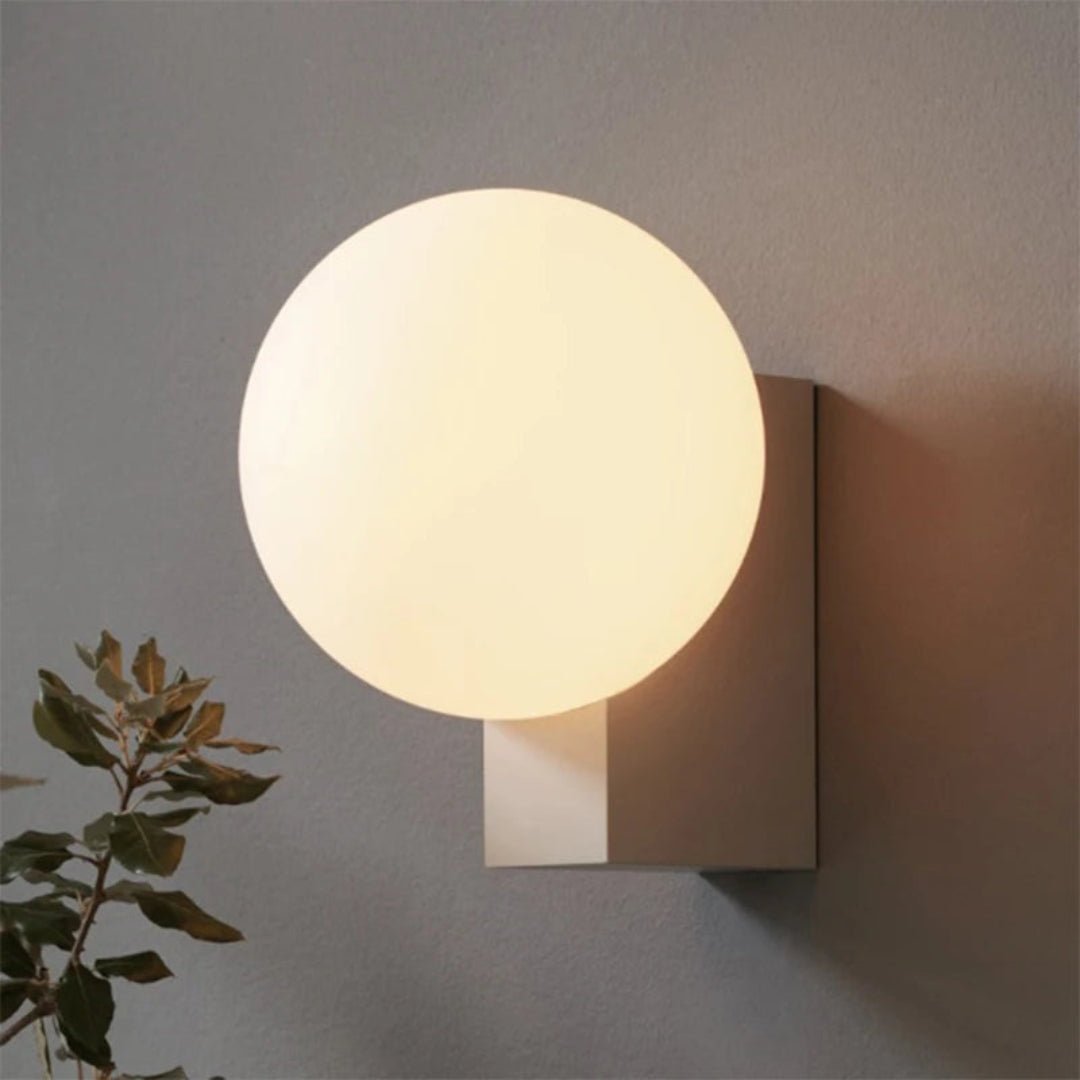 Journey Wall Lamp | Opal Glass & Metal | Black, Chrome, Pink