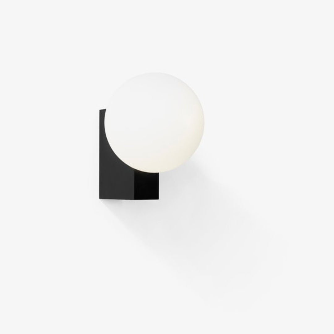 Journey Wall Lamp | Opal Glass & Metal | Black, Chrome, Pink