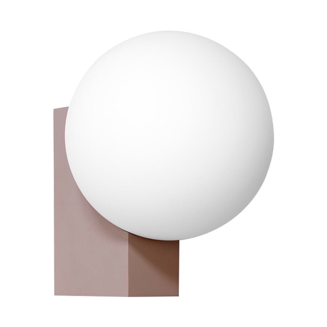 Journey Wall Lamp | Opal Glass & Metal | Black, Chrome, Pink