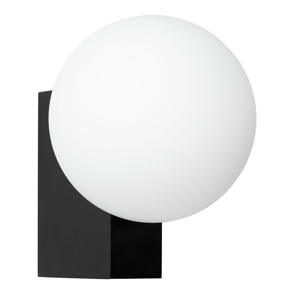 Journey Wall Lamp | Opal Glass & Metal | Black, Chrome, Pink