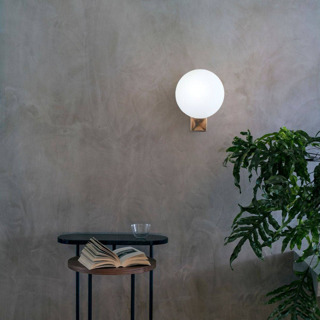 Journey Wall Lamp | Opal Glass & Metal | Black, Chrome, Pink
