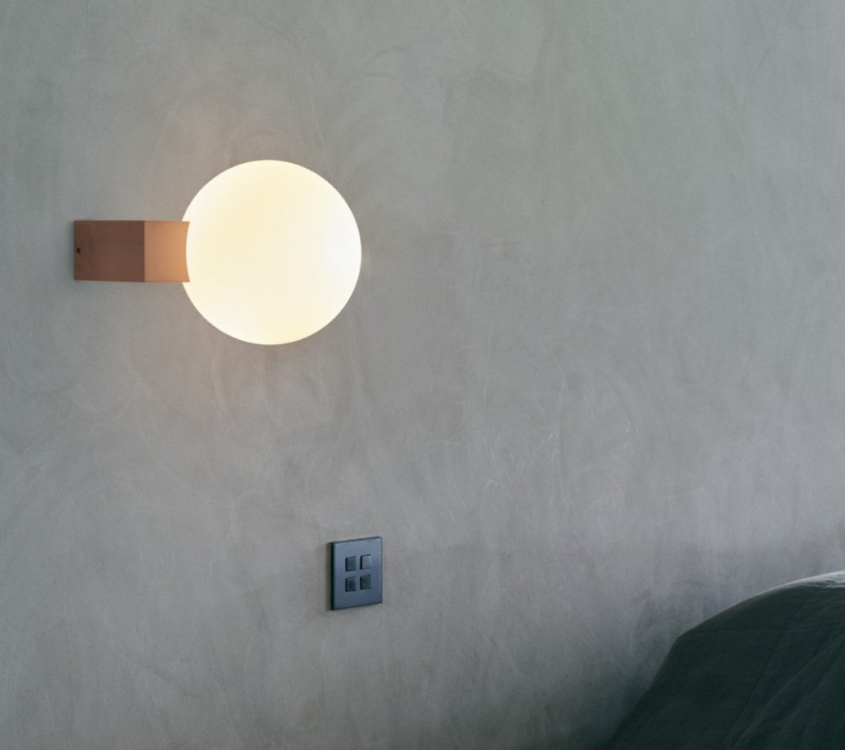 Journey Wall Lamp | Opal Glass & Metal | Black, Chrome, Pink
