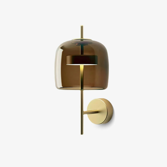 Hourglass Wall Sconce | Brass & Glass | Gold, Black, Amber, Smoke Grey