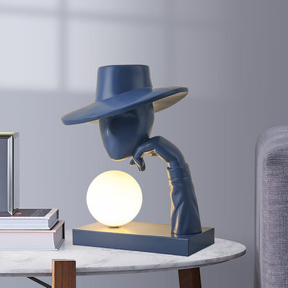 Juni Resin Novelty Lamp | Resin | Red, Blue