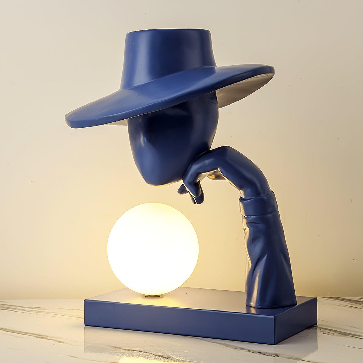 Juni Resin Novelty Lamp | Resin | Red, Blue