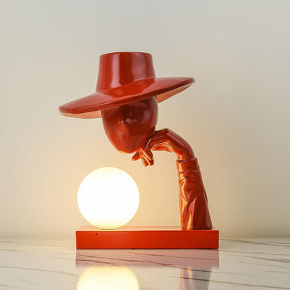 Juni Resin Novelty Lamp | Resin | Red, Blue