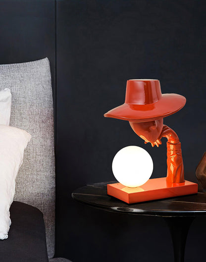 Juni Resin Novelty Lamp | Resin | Red, Blue