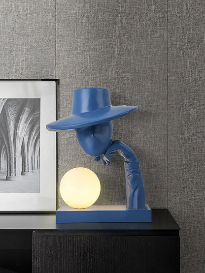 Juni Resin Novelty Lamp | Resin | Red, Blue