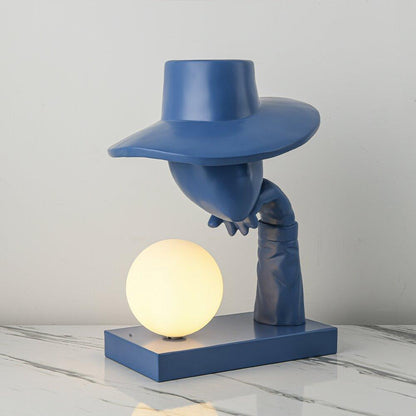 Juni Resin Novelty Lamp | Resin | Red, Blue