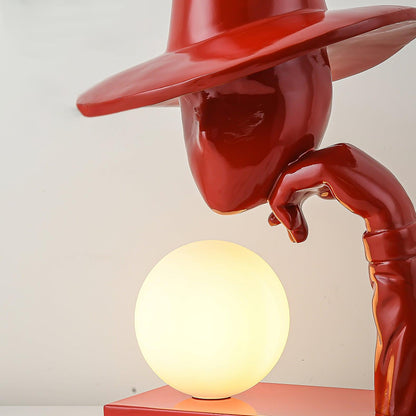 Juni Resin Novelty Lamp | Resin | Red, Blue