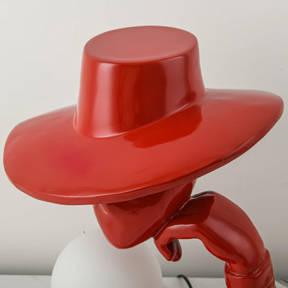 Juni Resin Novelty Lamp | Resin | Red, Blue