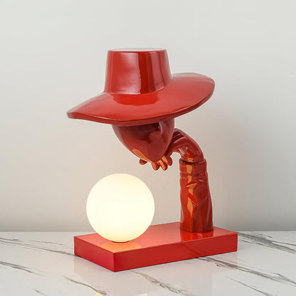 Juni Resin Novelty Lamp | Resin | Red, Blue