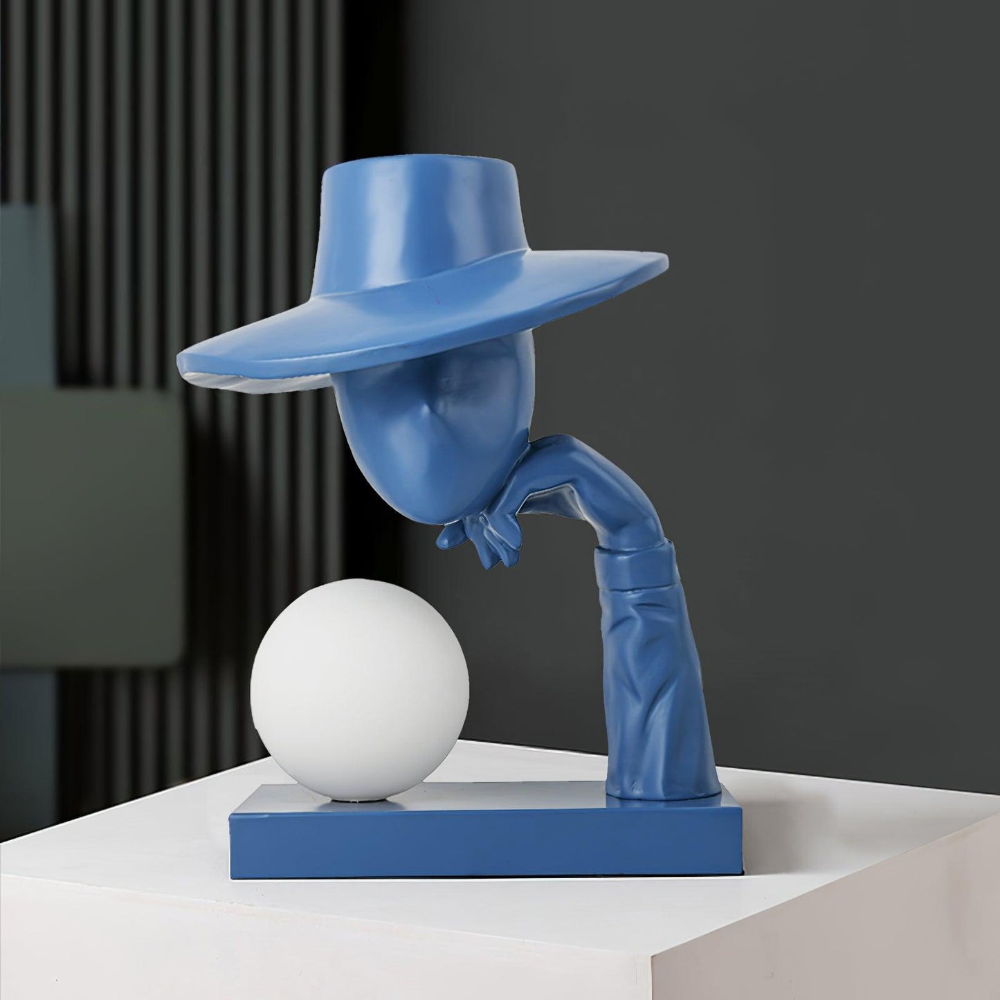 Juni Resin Novelty Lamp | Resin | Red, Blue