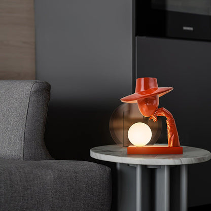 Juni Resin Novelty Lamp | Resin | Red, Blue