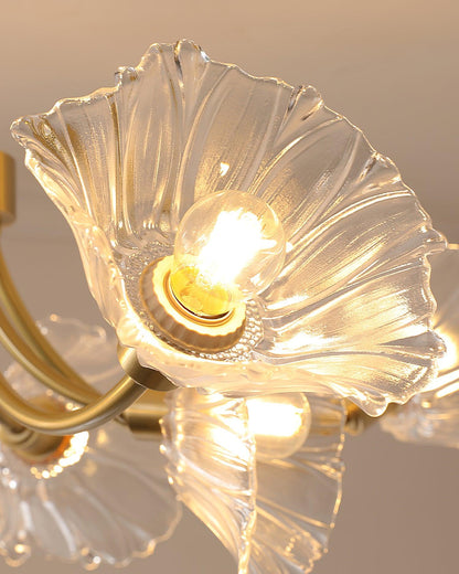 Kalin Ceiling Lamp | Brass & Glass | Multiple Heads Options