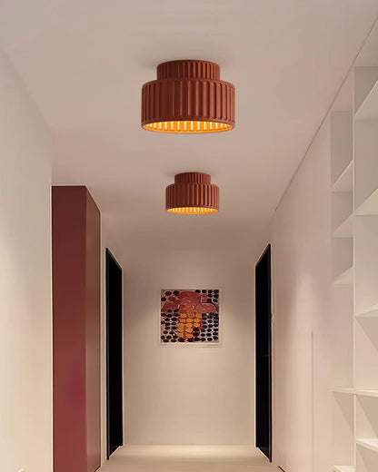Kami Ceiling Lamp | White Resin & Acrylic | 23cm Diameter