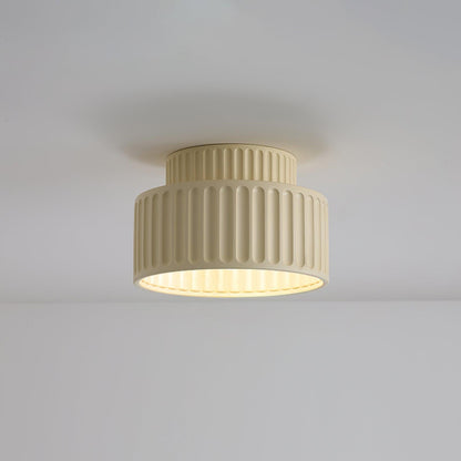 Kami Ceiling Lamp | White Resin & Acrylic | 23cm Diameter